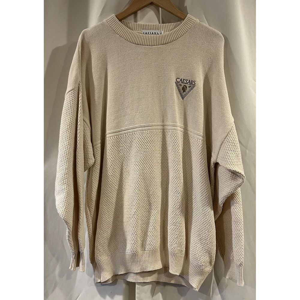 Caesars Palace Las Vegas Vintage Crewneck Sweatshirt Embroidered Size XL